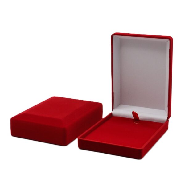 Jhoomar/Pendant Velvet Box - Red - Image 4