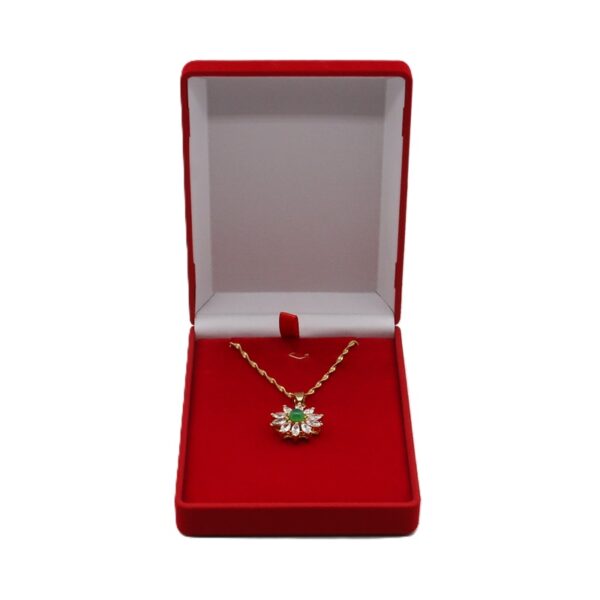 Jhoomar/Pendant Velvet Box - Red - Image 6