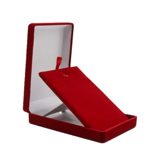 Jhoomar/Pendant Velvet Box - Red - Image 7