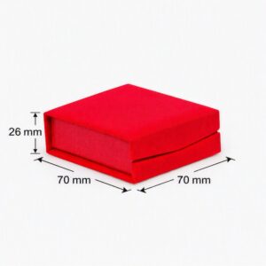 Earrings Magnet Velvet – Red – Medium