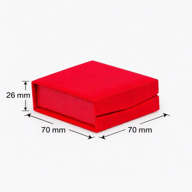 Earrings Magnet Velvet – Red – Medium