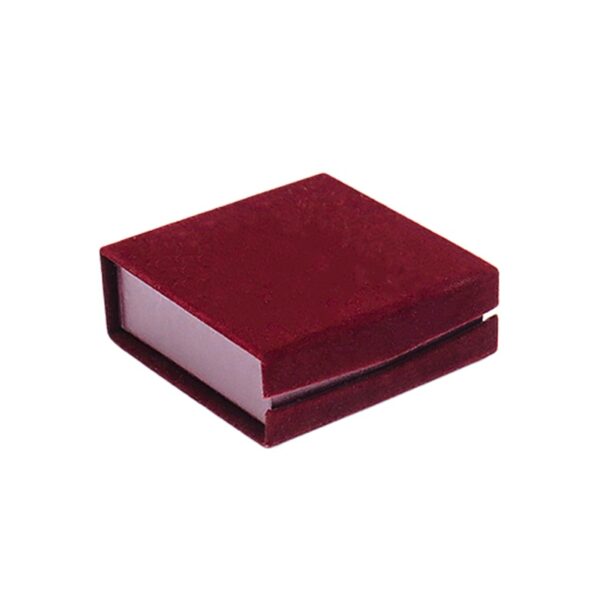 Earring Magnet Velvet - Burgundy - Medium