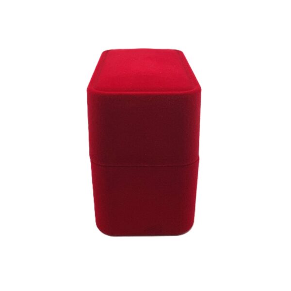 Bangle Single Velvet Vertical - Red