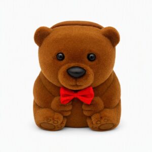 Ring Box Bear - Brown