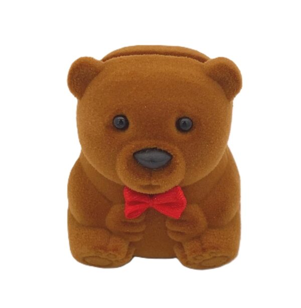 Ring Box Bear - Brown