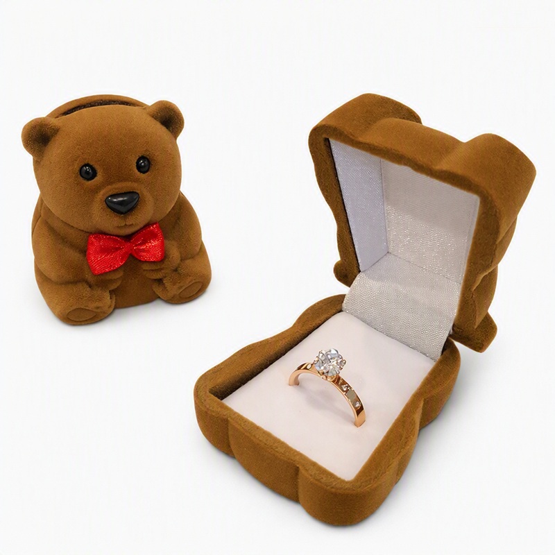 Ring Box Bear - Brown - Image 3