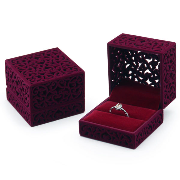 Ring Jali Box - Burgundy - Image 2