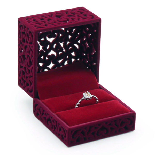 Ring Jali Box - Burgundy - Image 3