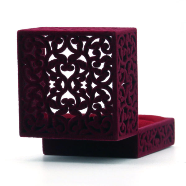 Ring Jali Box - Burgundy - Image 4