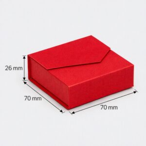 Earrings Magnet Paper – Red– Medium