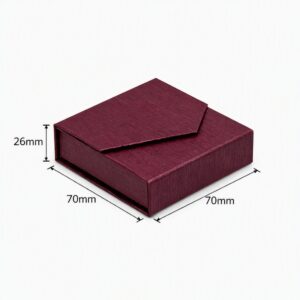 Earrings Magnet Paper – Burgundy – Medium