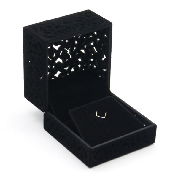 Earring Filigree Cube - Black - Image 7