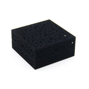 Single Bangle - Filigree Box - Black