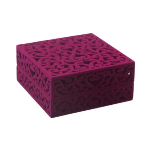 Single Bangle - Filigree Box - Burgundy