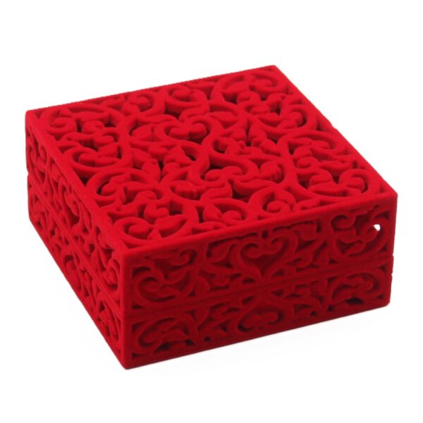 Single Bangle - Filigree Box - Red - Image 4