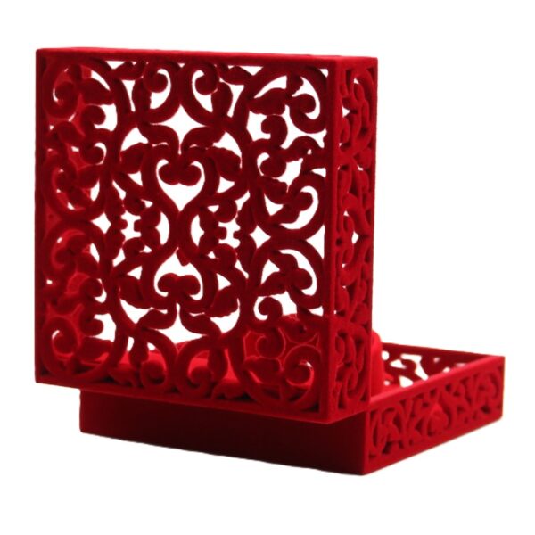 Single Bangle - Filigree Box - Red - Image 6