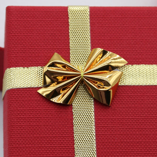 Kara Box Red with Gold Bow - Image 2