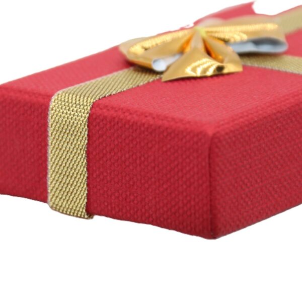 Bracelet Red with Gold Bow Box - Image 6