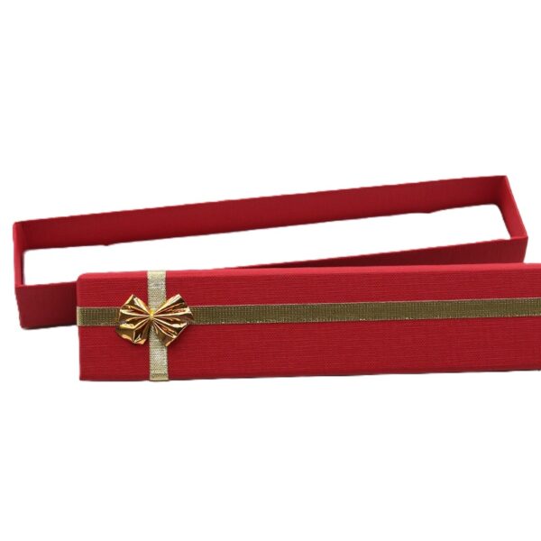 Bracelet Red with Gold Bow Box - Image 8