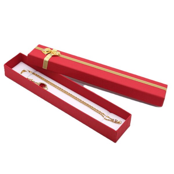 Bracelet Red with Gold Bow Box - Image 9