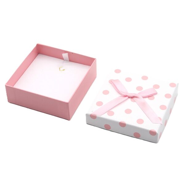 Earring Polka with Pink Bow – Large - Image 2