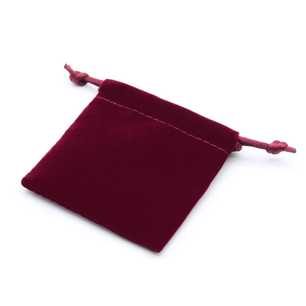 Pouch Velvet Small - Burgundy - Image 3