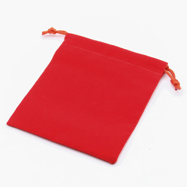 Pouch Velvet Medium - Red - Image 4