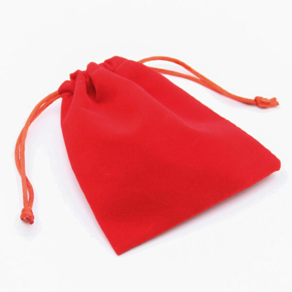 Pouch Velvet Medium - Red - Image 3