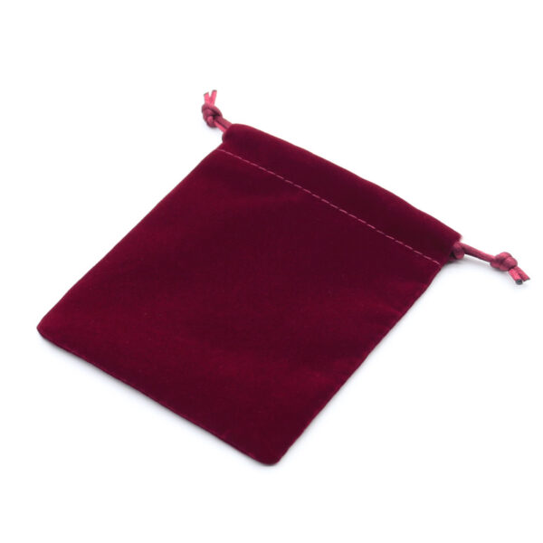 Pouch Velvet Medium - Burgundy - Image 2