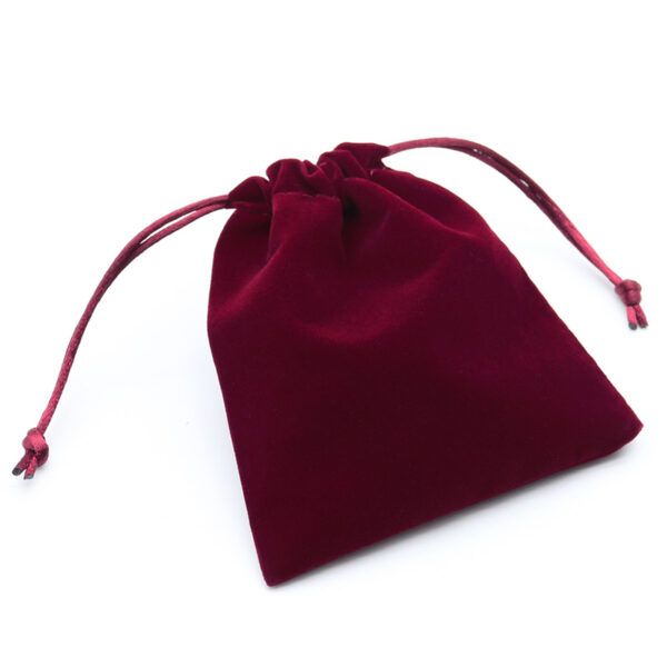 Pouch Velvet Medium - Burgundy