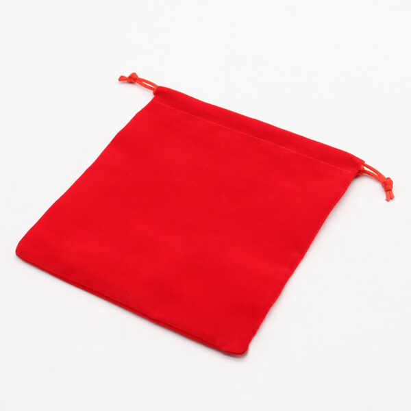 Pouch Velvet Large - Red - Image 4