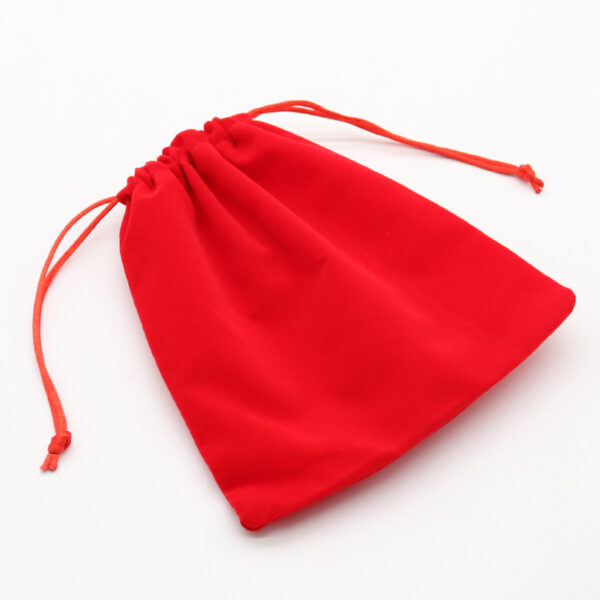 Pouch Velvet Large - Red - Image 3