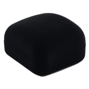 Earring Velvet Cuboid - Black