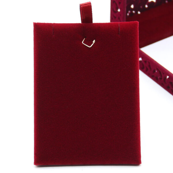 Set Box Filigree Pendant Chain Small - Burgundy - Image 9