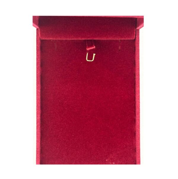 Earring Filigree Large Dangling, Pendant Chain – Red - Image 4