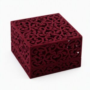 Bangles Filigree Box - Maroon