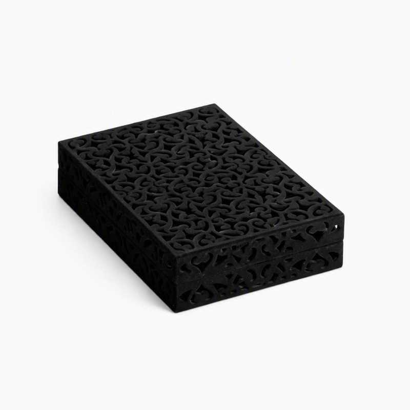 Chain and Pendant Box Filigree Medium - Black - Image 3