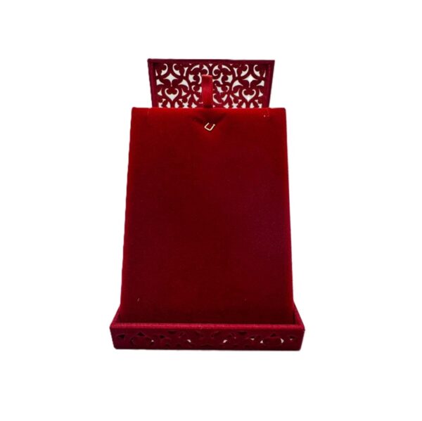 Chain and Pendant Box Filigree Medium - Maroon - Image 5