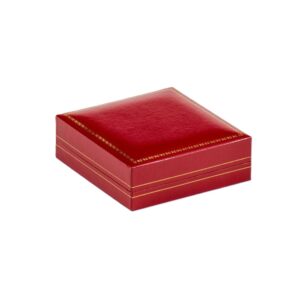 Earring/Pendant Leatherette – Red