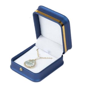 Earring/Pendant Premium Leatherette – Blue