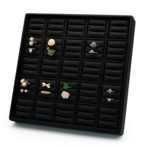 Double Rings - Medium Tray - Black