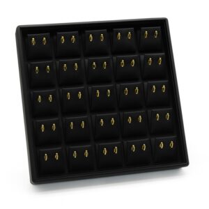 Baby Earrings - Medium Tray - Black
