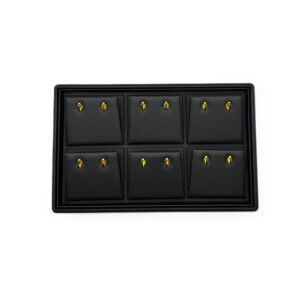 Large Earrings - Small Tray - Black