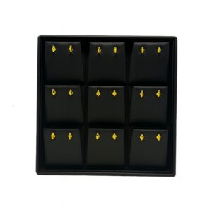Large Earrings - Medium Tray - Black
