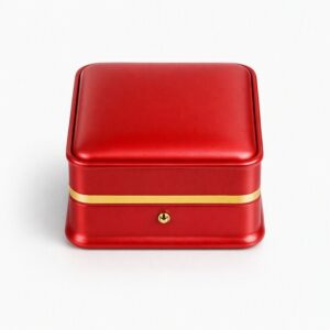 Earring/Pendant Premium Leatherette – Red