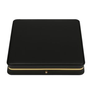 Gani Premium Leatherette Large w Earring - Black