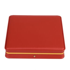 Gani Premium Leatherette Large w Earring - Red