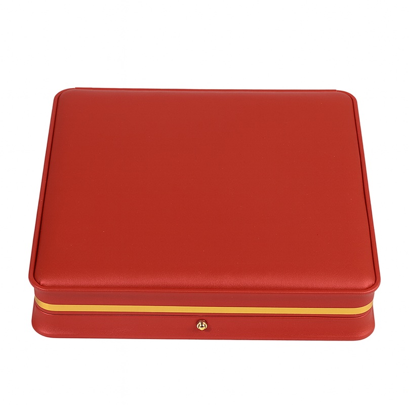 Gani Premium Leatherette Large w Earring - Red