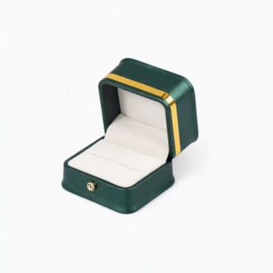 Ring Box Premium Leatherette - Green