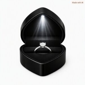 Ring LED Heart - Black *** Special Offer ***